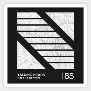 Talking Heads / Minimal Graphic Design Tribute Sticker
